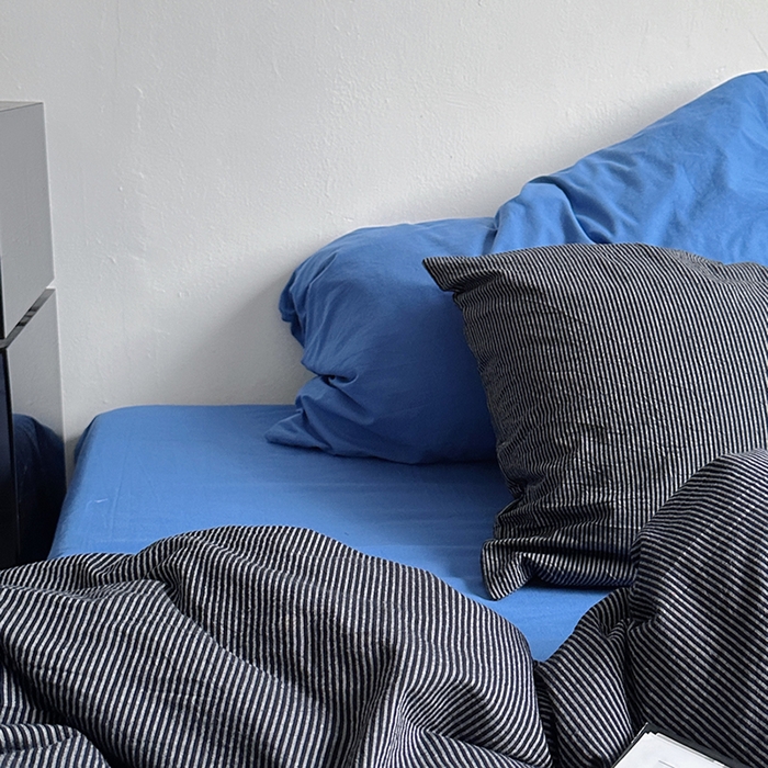 91家纺网 家纺一手货源 找家纺 （总）柚可家居 2024新款40支色织水洗棉四件套-伯佳