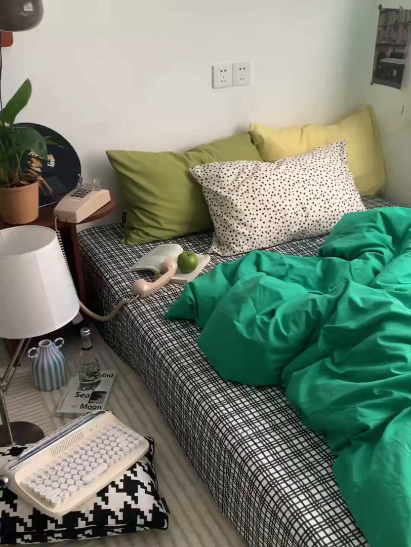 91家纺网 家纺一手货源 找家纺 （总）柚可家居 2024秋季新款全棉色织水洗棉四件套-加州之旅