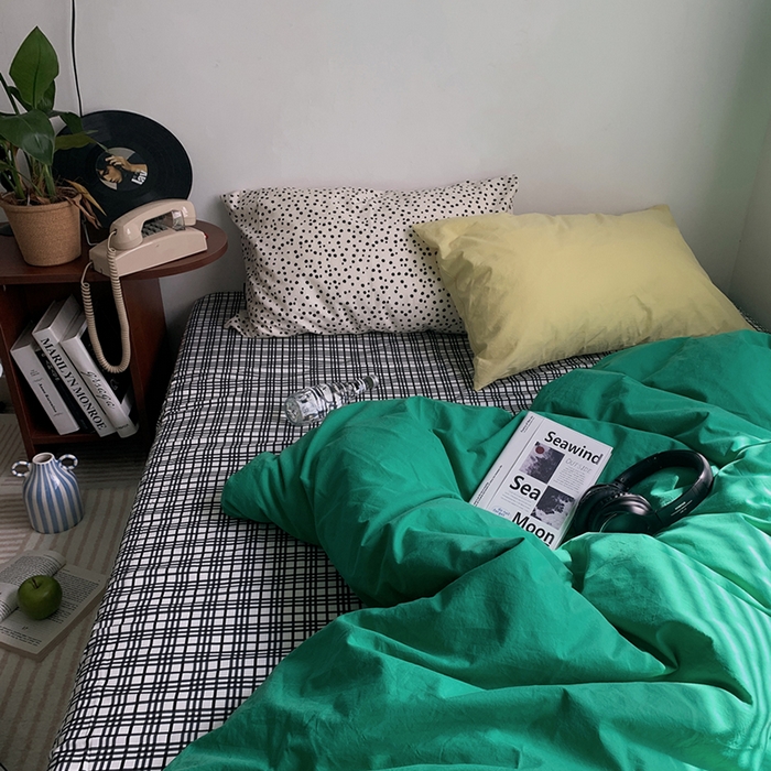 （总）柚可家居 2024秋季新款全棉色织水洗棉四件套-加州之旅