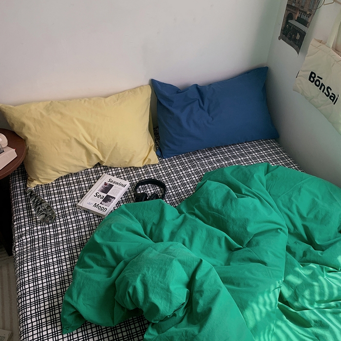 91家纺网 家纺一手货源 找家纺 （总）柚可家居 2024秋季新款全棉色织水洗棉四件套-加州之旅