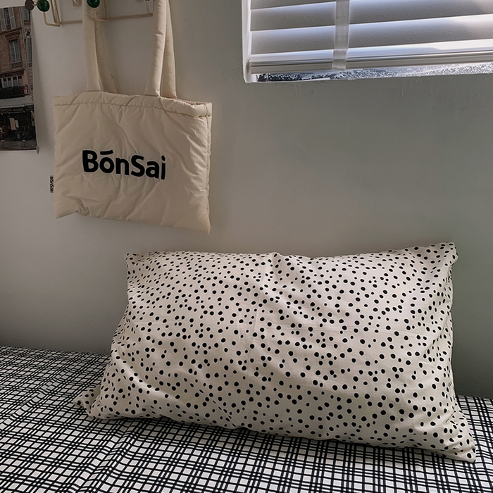 91家纺网 家纺一手货源 找家纺 柚可家居 2024秋季新款全棉色织水洗棉四件套-加州之旅 加州旅馆 枕套（淡黄+抹茶绿）