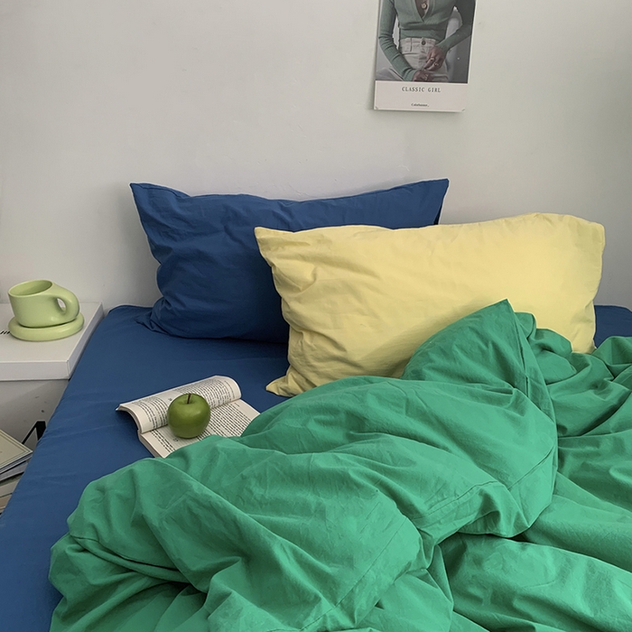 91家纺网 家纺一手货源 找家纺 （总）柚可家居 2024新款40支色织水洗棉四件套-珂玛