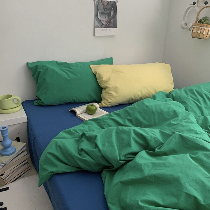 91家纺网 家纺一手货源 找家纺 （总）柚可家居 2024新款40支色织水洗棉四件套-珂玛