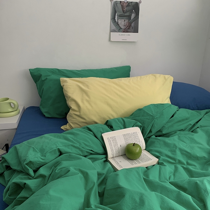 91家纺网 家纺一手货源 找家纺 （总）柚可家居 2024新款40支色织水洗棉四件套-珂玛