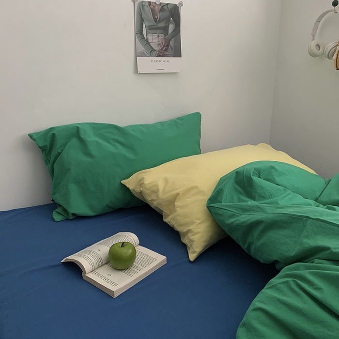 91家纺网 家纺一手货源 找家纺 （总）柚可家居 2024新款40支色织水洗棉四件套-珂玛