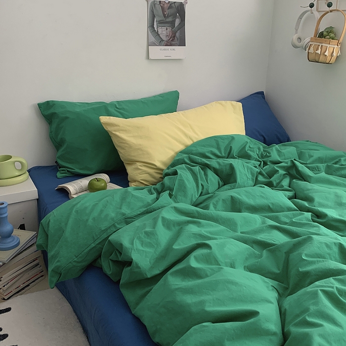 91家纺网 家纺一手货源 找家纺 （总）柚可家居 2024新款40支色织水洗棉四件套-珂玛