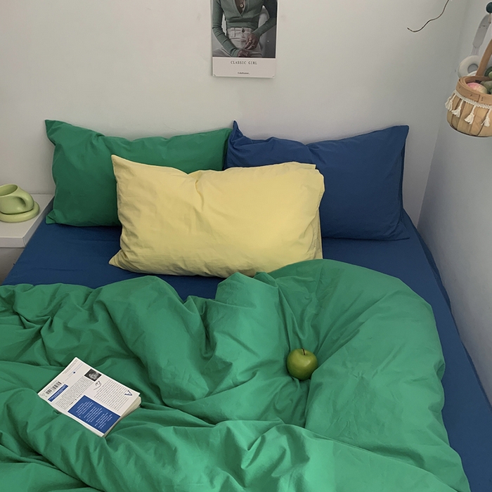 91家纺网 家纺一手货源 找家纺 （总）柚可家居 2024新款40支色织水洗棉四件套-珂玛