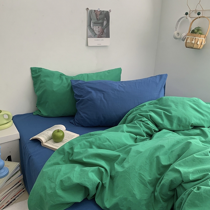 91家纺网 家纺一手货源 找家纺 （总）柚可家居 2024新款40支色织水洗棉四件套-珂玛