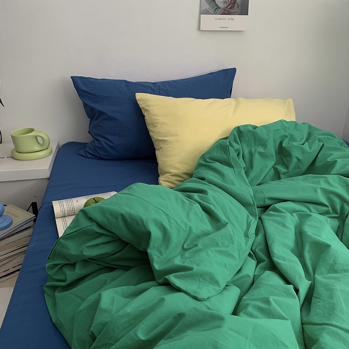 91家纺网 家纺一手货源 找家纺 （总）柚可家居 2024新款40支色织水洗棉四件套-珂玛