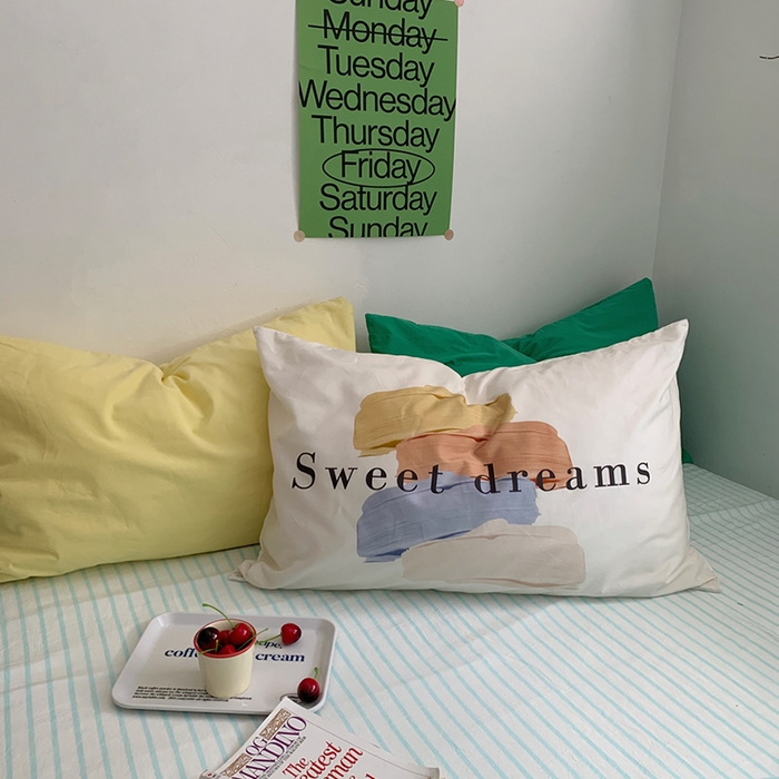 91家纺网 家纺一手货源 找家纺 （总）柚可家居 2024新款色织水洗棉四件套-冰激凌蓝条纹