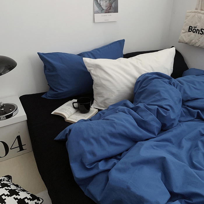 （总）柚可家居 2024新款40支色织水洗棉四件套-深海秘境