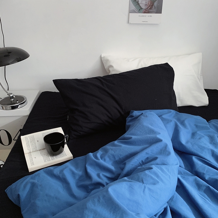 91家纺网 家纺一手货源 找家纺 （总）柚可家居 2024新款40支色织水洗棉四件套-深海秘境