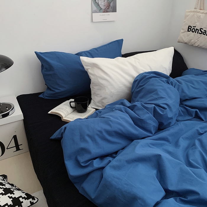 91家纺网 家纺一手货源 找家纺 （总）柚可家居 2024新款40支色织水洗棉四件套-深海秘境