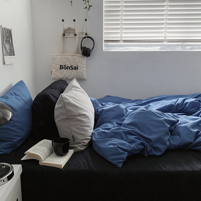 91家纺网 家纺一手货源 找家纺 （总）柚可家居 2024新款40支色织水洗棉四件套-深海秘境