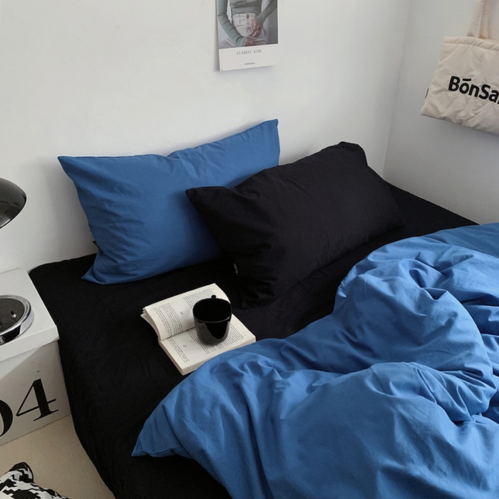 91家纺网 家纺一手货源 找家纺 （总）柚可家居 2024新款40支色织水洗棉四件套-深海秘境