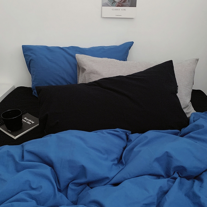 91家纺网 家纺一手货源 找家纺 （总）柚可家居 2024新款40支色织水洗棉四件套-深海秘境