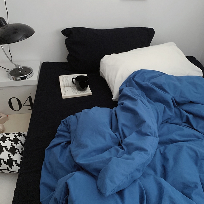 91家纺网 家纺一手货源 找家纺 （总）柚可家居 2024新款40支色织水洗棉四件套-深海秘境