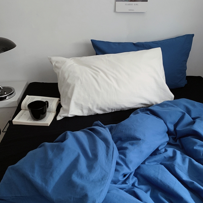 91家纺网 家纺一手货源 找家纺 （总）柚可家居 2024新款40支色织水洗棉四件套-深海秘境