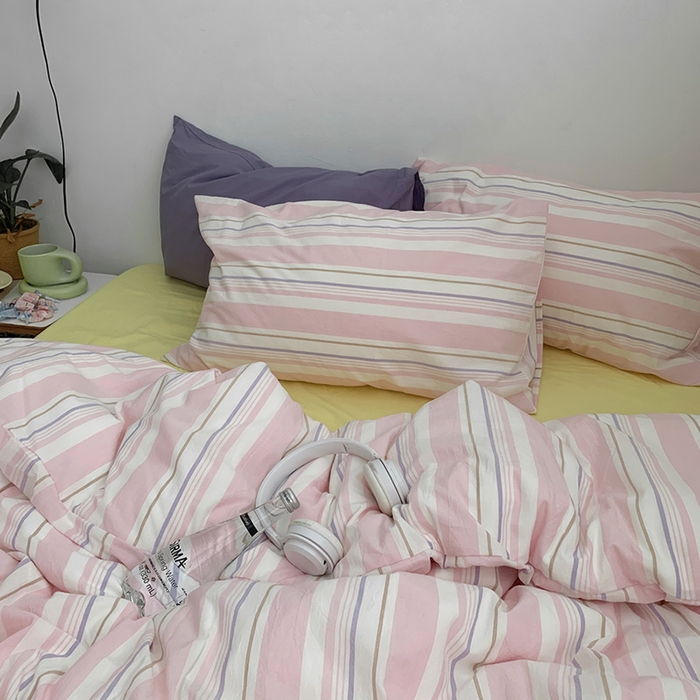 91家纺网 家纺一手货源 找家纺 （总）柚可家居 2024秋季新款全棉色织水洗棉莫吉托