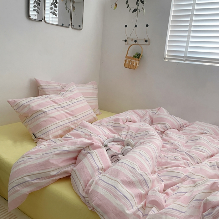 91家纺网 家纺一手货源 找家纺 （总）柚可家居 2024秋季新款全棉色织水洗棉莫吉托