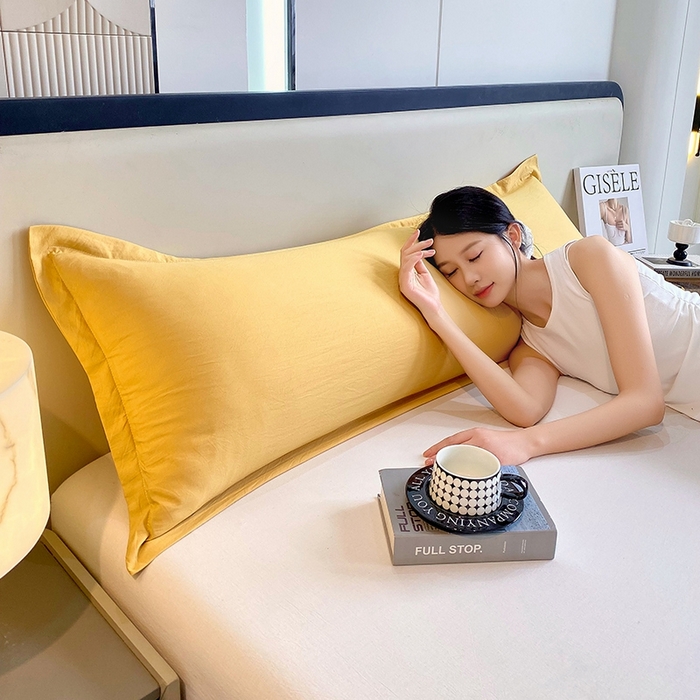 91家纺网 家纺一手货源 找家纺 （总）雨彤家纺 2025年新款A类纯色水洗棉枕套