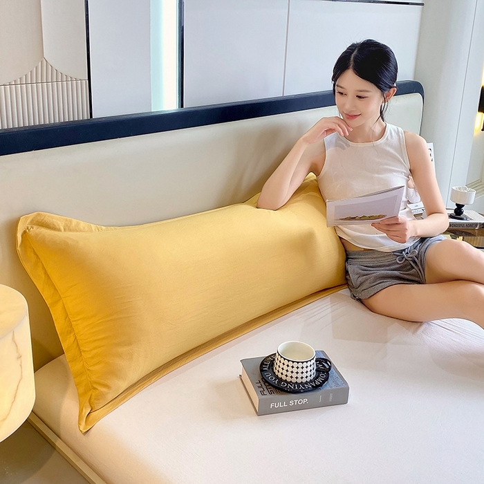 91家纺网 家纺一手货源 找家纺 （总）雨彤家纺 2025年新款A类纯色水洗棉枕套