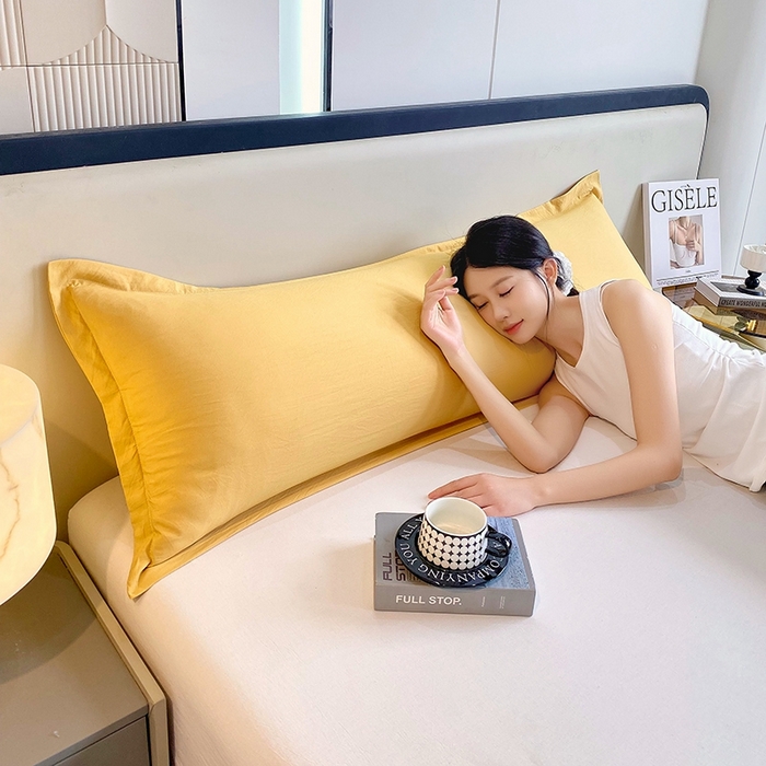 91家纺网 家纺一手货源 找家纺 （总）雨彤家纺 2025年新款A类纯色水洗棉枕套