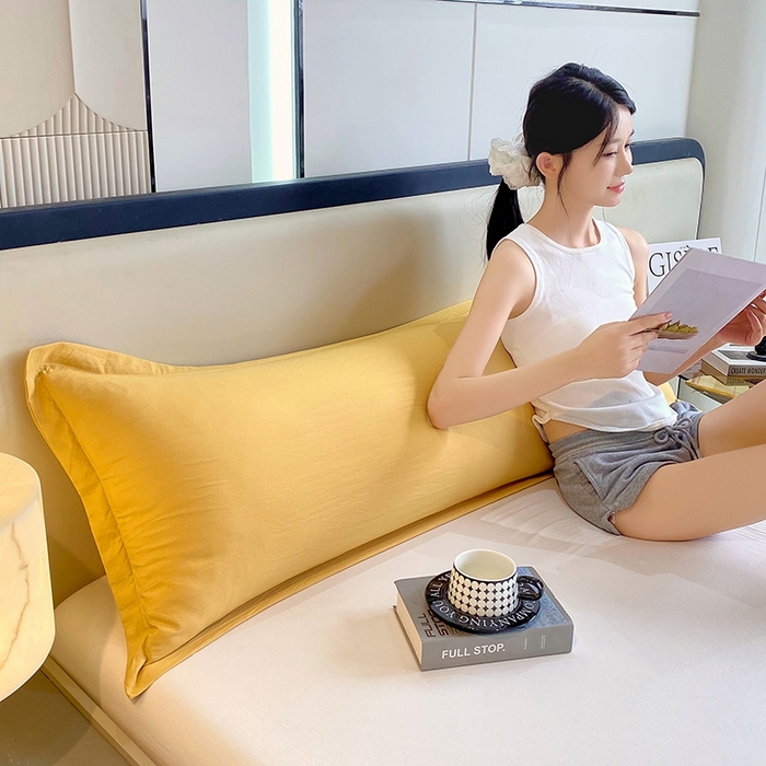 91家纺网 家纺一手货源 找家纺 （总）雨彤家纺 2025年新款A类纯色水洗棉枕套