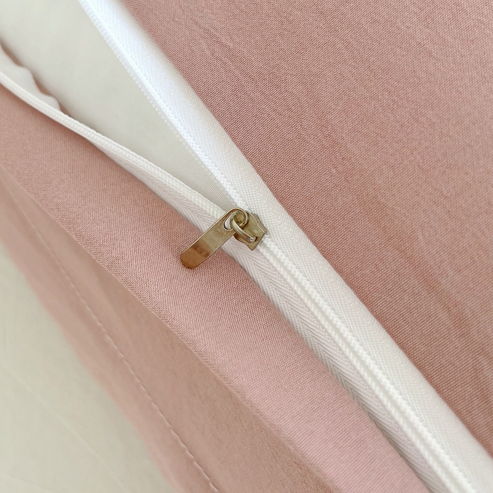 91家纺网 家纺一手货源 找家纺 雨彤家纺 2025年新款A类纯色水洗棉枕套 深豆沙