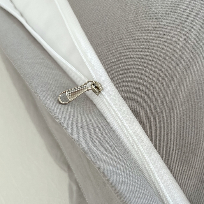 91家纺网 家纺一手货源 找家纺 雨彤家纺 2025年新款A类纯色水洗棉枕套 中灰