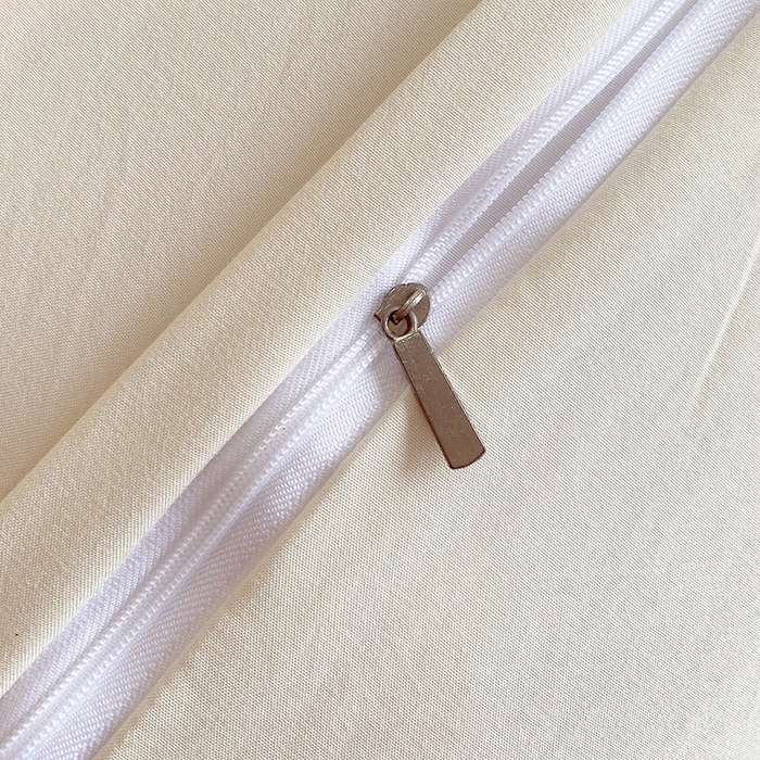 91家纺网 家纺一手货源 找家纺 雨彤家纺 2025年新款A类纯色水洗棉枕套 米白