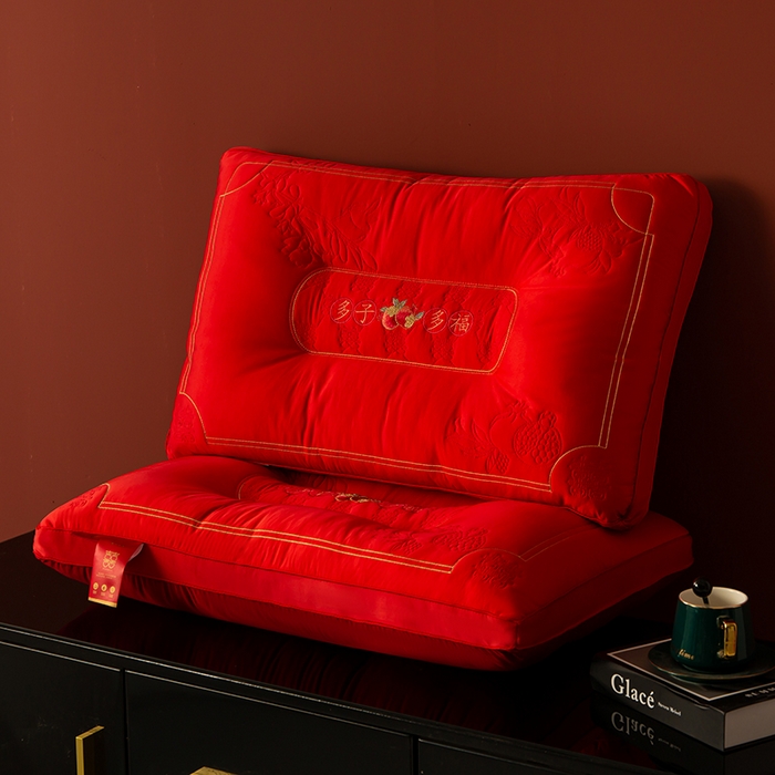 91家纺网 家纺一手货源 找家纺 （总）糖果枕芯 2025新款多子多福婚庆枕