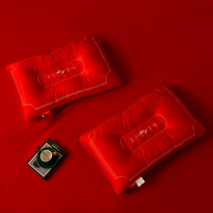 91家纺网 家纺一手货源 找家纺 （总）糖果枕芯 2025新款多子多福婚庆枕