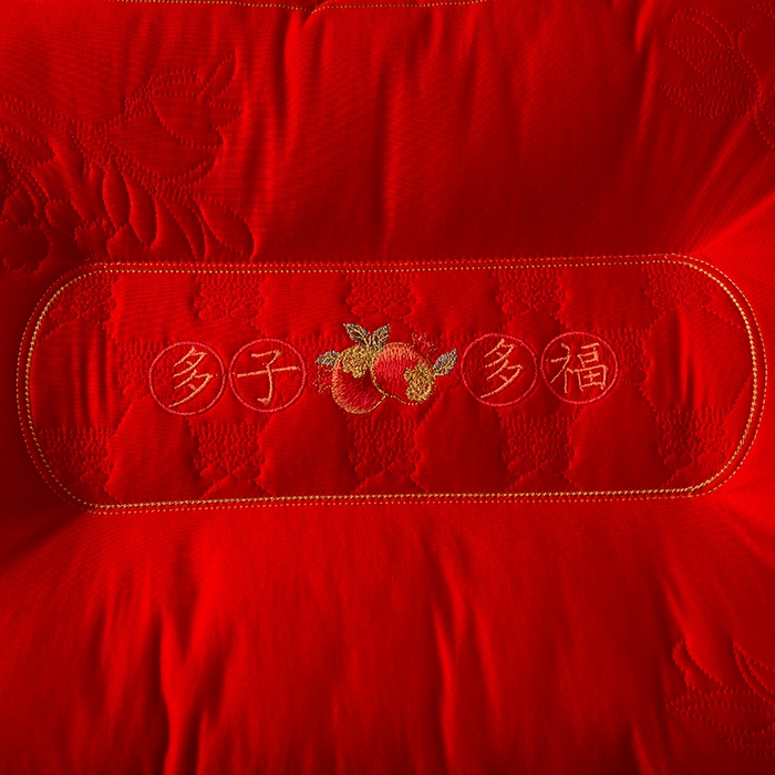 91家纺网 家纺一手货源 找家纺 （总）糖果枕芯 2025新款多子多福婚庆枕