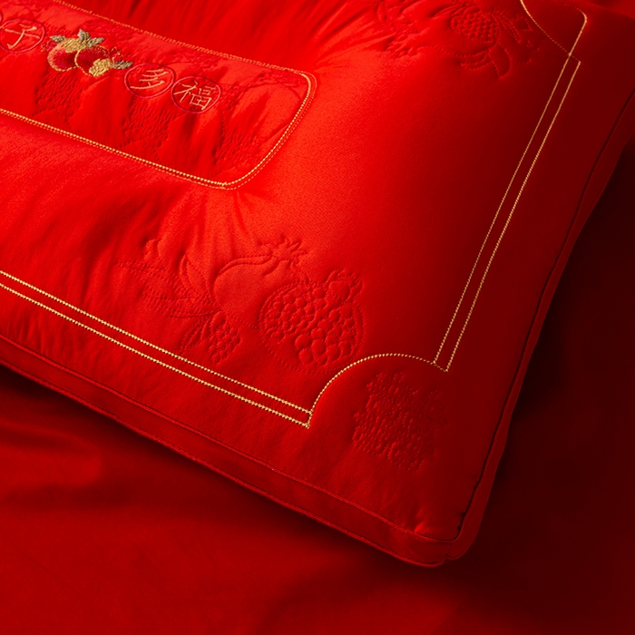 91家纺网 家纺一手货源 找家纺 （总）糖果枕芯 2025新款多子多福婚庆枕