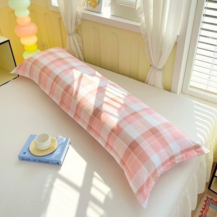 91家纺网 家纺一手货源 找家纺 雨彤家纺 2025年新款A类条纹水洗棉枕套 曼迪格