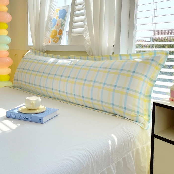 91家纺网 家纺一手货源 找家纺 雨彤家纺 2025年新款A类条纹水洗棉枕套 格心生活