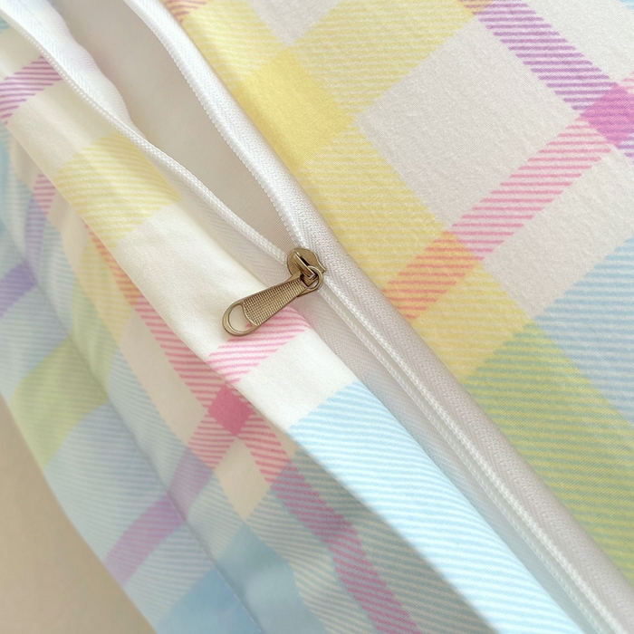 91家纺网 家纺一手货源 找家纺 雨彤家纺 2025年新款A类条纹水洗棉枕套 弗罗格