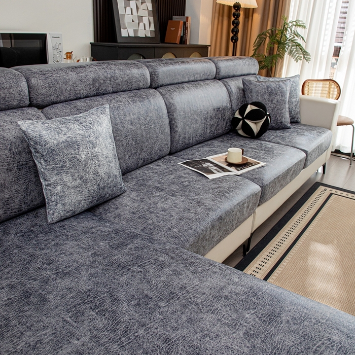 沐沐家纺 2026春夏新款澜悦沙发笠 深灰