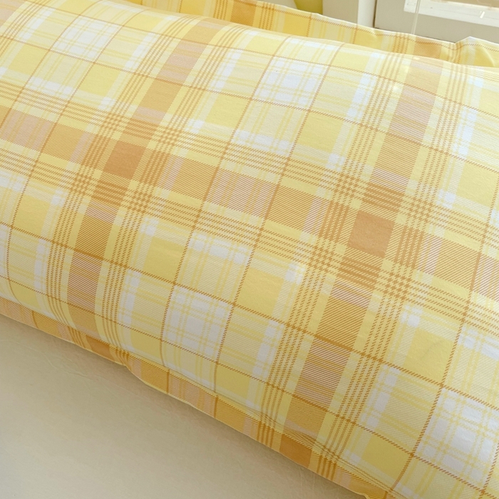 91家纺网 家纺一手货源 找家纺 雨彤家纺 2025年新款A类条纹水洗棉枕套 希格文