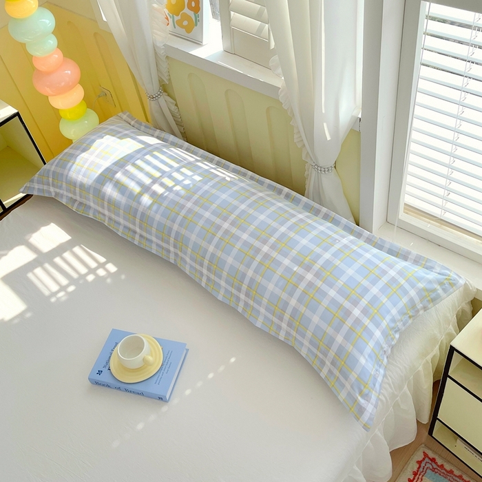 91家纺网 家纺一手货源 找家纺 雨彤家纺 2025年新款A类条纹水洗棉枕套 芙兰仕