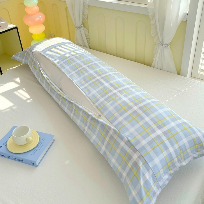 91家纺网 家纺一手货源 找家纺 雨彤家纺 2025年新款A类条纹水洗棉枕套 芙兰仕