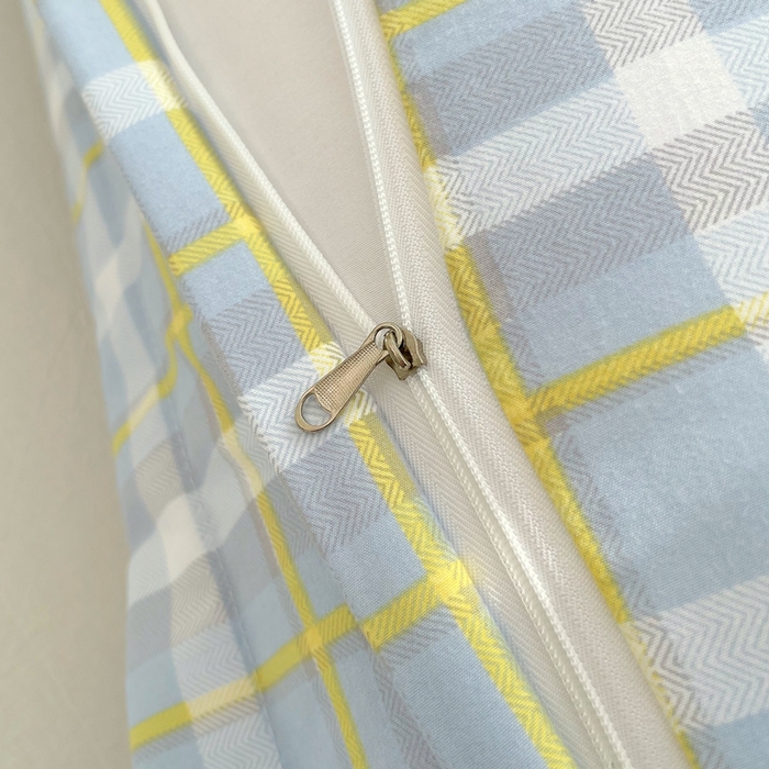 91家纺网 家纺一手货源 找家纺 雨彤家纺 2025年新款A类条纹水洗棉枕套 芙兰仕