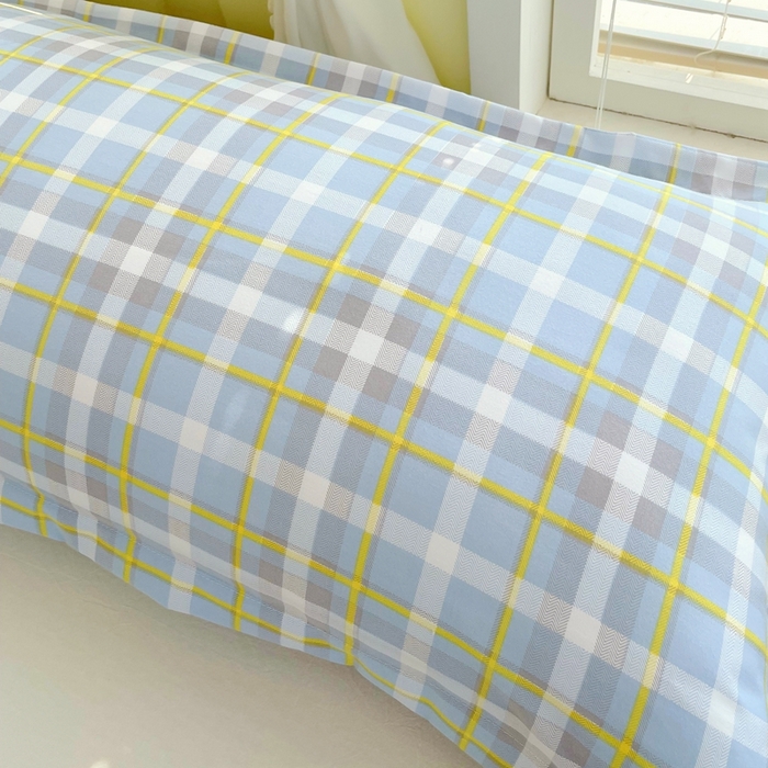 91家纺网 家纺一手货源 找家纺 雨彤家纺 2025年新款A类条纹水洗棉枕套 芙兰仕