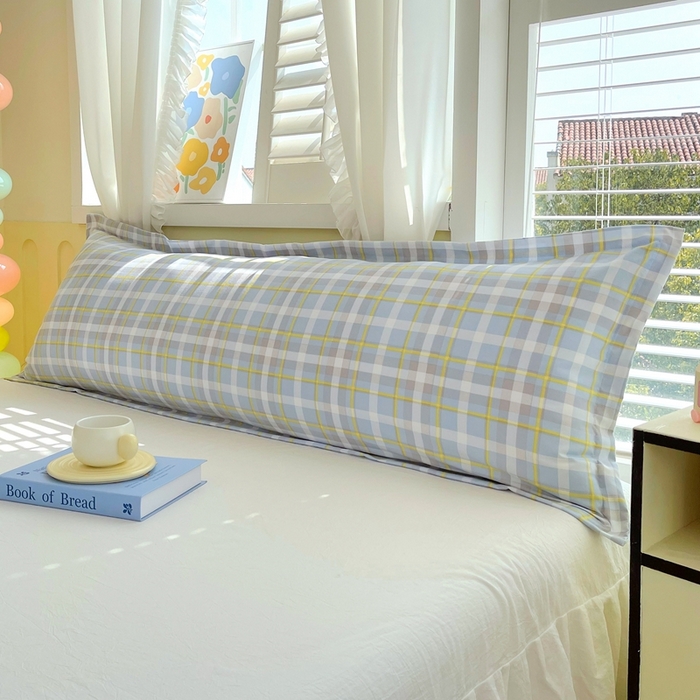 91家纺网 家纺一手货源 找家纺 雨彤家纺 2025年新款A类条纹水洗棉枕套 芙兰仕