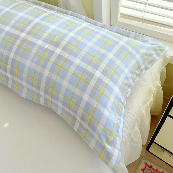 91家纺网 家纺一手货源 找家纺 雨彤家纺 2025年新款A类条纹水洗棉枕套 芙兰仕