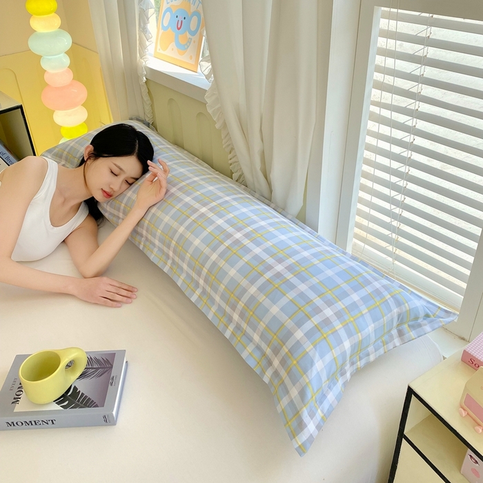 91家纺网 家纺一手货源 找家纺 雨彤家纺 2025年新款A类条纹水洗棉枕套 芙兰仕