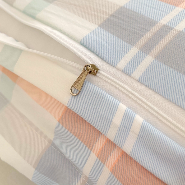 91家纺网 家纺一手货源 找家纺 雨彤家纺 2025年新款A类条纹水洗棉枕套 索尔