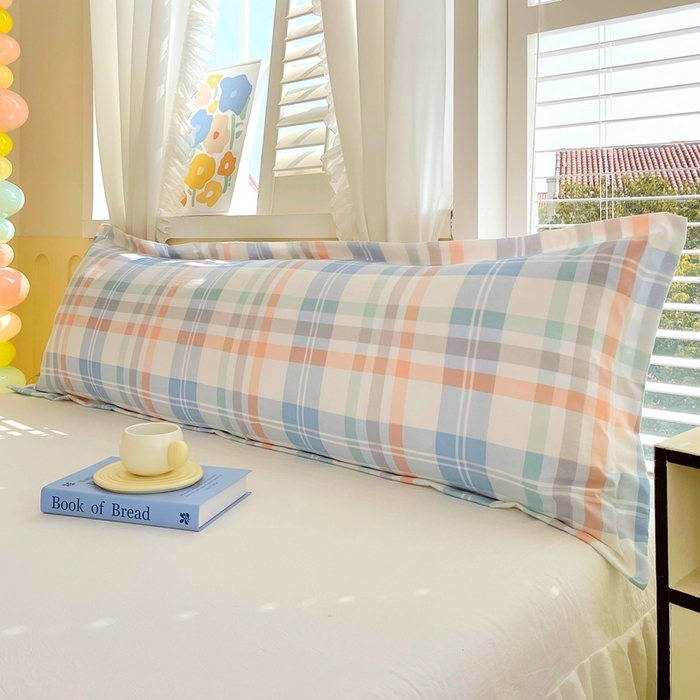 91家纺网 家纺一手货源 找家纺 雨彤家纺 2025年新款A类条纹水洗棉枕套 索尔