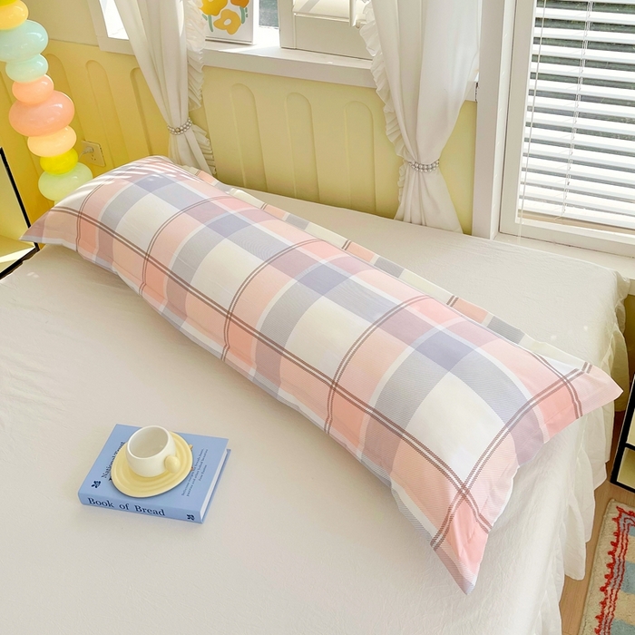 91家纺网 家纺一手货源 找家纺 雨彤家纺 2025年新款A类条纹水洗棉枕套 爱诺格